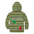 Saint Kitts and Nevis Christmas Kid Hoodie with Green Red Black Xmas Sailboat and Map - Wonder Print Shop