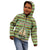 Saint Kitts and Nevis Christmas Kid Hoodie with Green Red Black Xmas Sailboat and Map - Wonder Print Shop