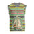 Saint Kitts and Nevis Christmas Knitted V-Neck Vest with Green Red Black Xmas Sailboat and Map - Wonder Print Shop
