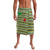 Saint Kitts and Nevis Christmas Lavalava with Green Red Black Xmas Sailboat and Map - Wonder Print Shop