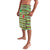 Saint Kitts and Nevis Christmas Lavalava with Green Red Black Xmas Sailboat and Map - Wonder Print Shop