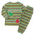 Saint Kitts and Nevis Christmas Pajama Set with Green Red Black Xmas Sailboat and Map - Wonder Print Shop