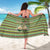 Saint Kitts and Nevis Christmas Sarong with Green Red Black Xmas Sailboat and Map - Wonder Print Shop