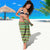 Saint Kitts and Nevis Christmas Sarong with Green Red Black Xmas Sailboat and Map - Wonder Print Shop