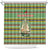 Saint Kitts and Nevis Christmas Shower Curtain with Green Red Black Xmas Sailboat and Map - Wonder Print Shop