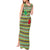 Saint Kitts and Nevis Christmas Tank Maxi Dress with Green Red Black Xmas Sailboat and Map - Wonder Print Shop