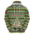 Saint Kitts and Nevis Christmas Zip Hoodie with Green Red Black Xmas Sailboat and Map - Wonder Print Shop