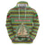 Saint Kitts and Nevis Christmas Zip Hoodie with Green Red Black Xmas Sailboat and Map - Wonder Print Shop