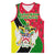Saint Kitts and Nevis Christmas Basketball Jersey with Red Green Black Xmas Monkey Gift and Coat of Arms - Wonder Print Shop