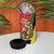 Saint Kitts and Nevis Christmas 4 in 1 Can Cooler Tumbler with Red Green Black Xmas Monkey Gift and Coat of Arms - Wonder Print Shop