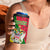 Saint Kitts and Nevis Christmas 4 in 1 Can Cooler Tumbler with Red Green Black Xmas Monkey Gift and Coat of Arms - Wonder Print Shop