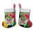 Saint Kitts and Nevis Christmas Stocking with Red Green Black Xmas Monkey Gift and Coat of Arms - Wonder Print Shop