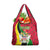 Saint Kitts and Nevis Christmas Grocery Bag with Red Green Black Xmas Monkey Gift and Coat of Arms - Wonder Print Shop