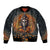 Halloween Skull Bomber Jacket Pumpkin-Themed - Wonder Print Shop