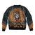 Halloween Skull Bomber Jacket Pumpkin-Themed - Wonder Print Shop