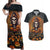 Halloween Skull Couples Matching Off Shoulder Maxi Dress and Hawaiian Shirt Pumpkin-Themed - Wonder Print Shop