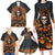 Halloween Skull Family Matching Long Sleeve Bodycon Dress and Hawaiian Shirt Pumpkin-Themed - Wonder Print Shop