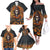 Halloween Skull Family Matching Off Shoulder Long Sleeve Dress and Hawaiian Shirt Pumpkin-Themed - Wonder Print Shop