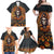 Halloween Skull Family Matching Off Shoulder Maxi Dress and Hawaiian Shirt Pumpkin-Themed - Wonder Print Shop