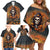 Halloween Skull Family Matching Off Shoulder Short Dress and Hawaiian Shirt Pumpkin-Themed - Wonder Print Shop