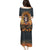 Halloween Skull Family Matching Puletasi Dress and Hawaiian Shirt Pumpkin-Themed - Wonder Print Shop