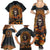 Halloween Skull Family Matching Summer Maxi Dress and Hawaiian Shirt Pumpkin-Themed - Wonder Print Shop