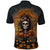 Halloween Skull Polo Shirt Pumpkin-Themed - Wonder Print Shop