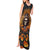 Halloween Skull Tank Maxi Dress Pumpkin-Themed - Wonder Print Shop
