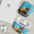 Afghanistan Christmas AirPods Case with Santa on Flying Carpet Mosque Camels and Desert Sunset Design - Wonder Print Shop