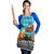 Afghanistan Christmas Apron with Santa on Flying Carpet Mosque Camels and Desert Sunset Design - Wonder Print Shop
