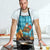 Afghanistan Christmas Apron with Santa on Flying Carpet Mosque Camels and Desert Sunset Design - Wonder Print Shop