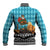 Afghanistan Christmas Baseball Jacket with Santa on Flying Carpet Mosque Camels and Desert Sunset Design - Wonder Print Shop