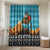 Afghanistan Christmas Bathroom Set with Santa on Flying Carpet Mosque Camels and Desert Sunset Design - Wonder Print Shop