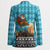 Afghanistan Christmas Blazer with Santa on Flying Carpet Mosque Camels and Desert Sunset Design - Wonder Print Shop