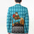 Afghanistan Christmas Blazer with Santa on Flying Carpet Mosque Camels and Desert Sunset Design - Wonder Print Shop