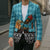 Afghanistan Christmas Blazer with Santa on Flying Carpet Mosque Camels and Desert Sunset Design - Wonder Print Shop