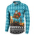 Afghanistan Christmas Button Sweatshirt with Santa on Flying Carpet Mosque Camels and Desert Sunset Design - Wonder Print Shop