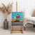 Afghanistan Christmas Canvas Wall Art with Santa on Flying Carpet Mosque Camels and Desert Sunset Design - Wonder Print Shop