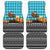Afghanistan Christmas Car Mats with Santa on Flying Carpet Mosque Camels and Desert Sunset Design - Wonder Print Shop