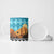 Afghanistan Christmas Ceramic Mug with Santa on Flying Carpet Mosque Camels and Desert Sunset Design - Wonder Print Shop