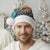 Afghanistan Christmas Santa Hat with Santa on Flying Carpet Mosque Camels and Desert Sunset Design - Wonder Print Shop