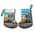 Afghanistan Christmas Stocking with Santa on Flying Carpet Mosque Camels and Desert Sunset Design - Wonder Print Shop