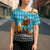 Afghanistan Christmas Cross Shoulder Shirt with Santa on Flying Carpet Mosque Camels and Desert Sunset Design - Wonder Print Shop