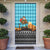 Afghanistan Christmas Door Cover with Santa on Flying Carpet Mosque Camels and Desert Sunset Design - Wonder Print Shop