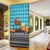 Afghanistan Christmas Door Cover with Santa on Flying Carpet Mosque Camels and Desert Sunset Design - Wonder Print Shop