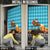 Afghanistan Christmas Door Cover with Santa on Flying Carpet Mosque Camels and Desert Sunset Design - Wonder Print Shop