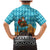Afghanistan Christmas Family Matching Mermaid Dress and Hawaiian Shirt with Santa on Flying Carpet Mosque Camels and Desert Sunset Design - Wonder Print Shop