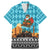 Afghanistan Christmas Family Matching Mermaid Dress and Hawaiian Shirt with Santa on Flying Carpet Mosque Camels and Desert Sunset Design - Wonder Print Shop