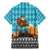 Afghanistan Christmas Family Matching Mermaid Dress and Hawaiian Shirt with Santa on Flying Carpet Mosque Camels and Desert Sunset Design - Wonder Print Shop