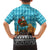 Afghanistan Christmas Family Matching Off Shoulder Maxi Dress and Hawaiian Shirt with Santa on Flying Carpet Mosque Camels and Desert Sunset Design - Wonder Print Shop